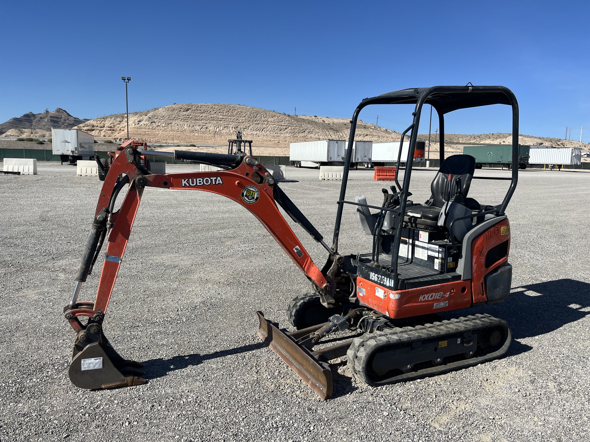 2015 Kubota KX018-4R1 Mini Excavator