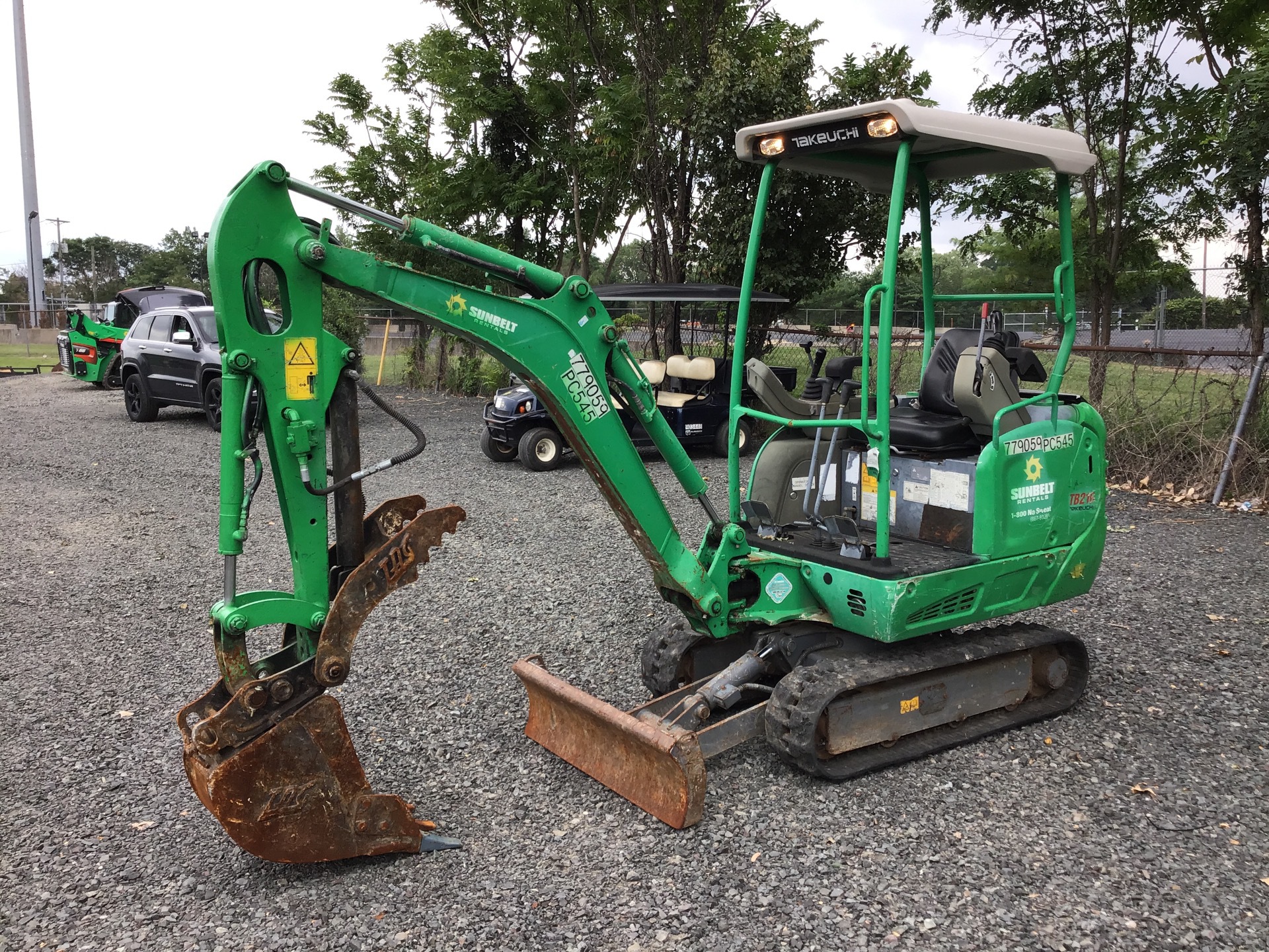 2016 Takeuchi TB216 Mini Excavator