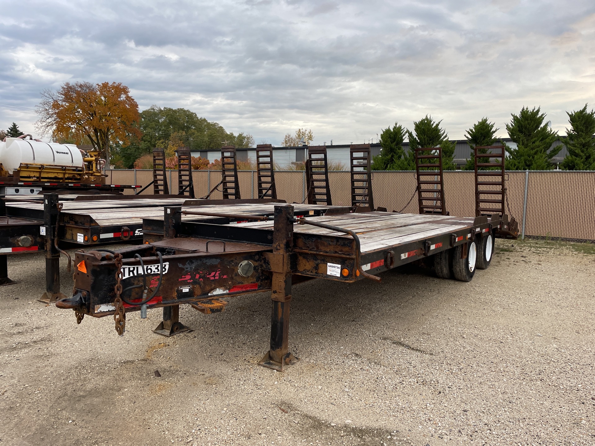 2014 Lucon 27 ft T/A Equipment Trailer