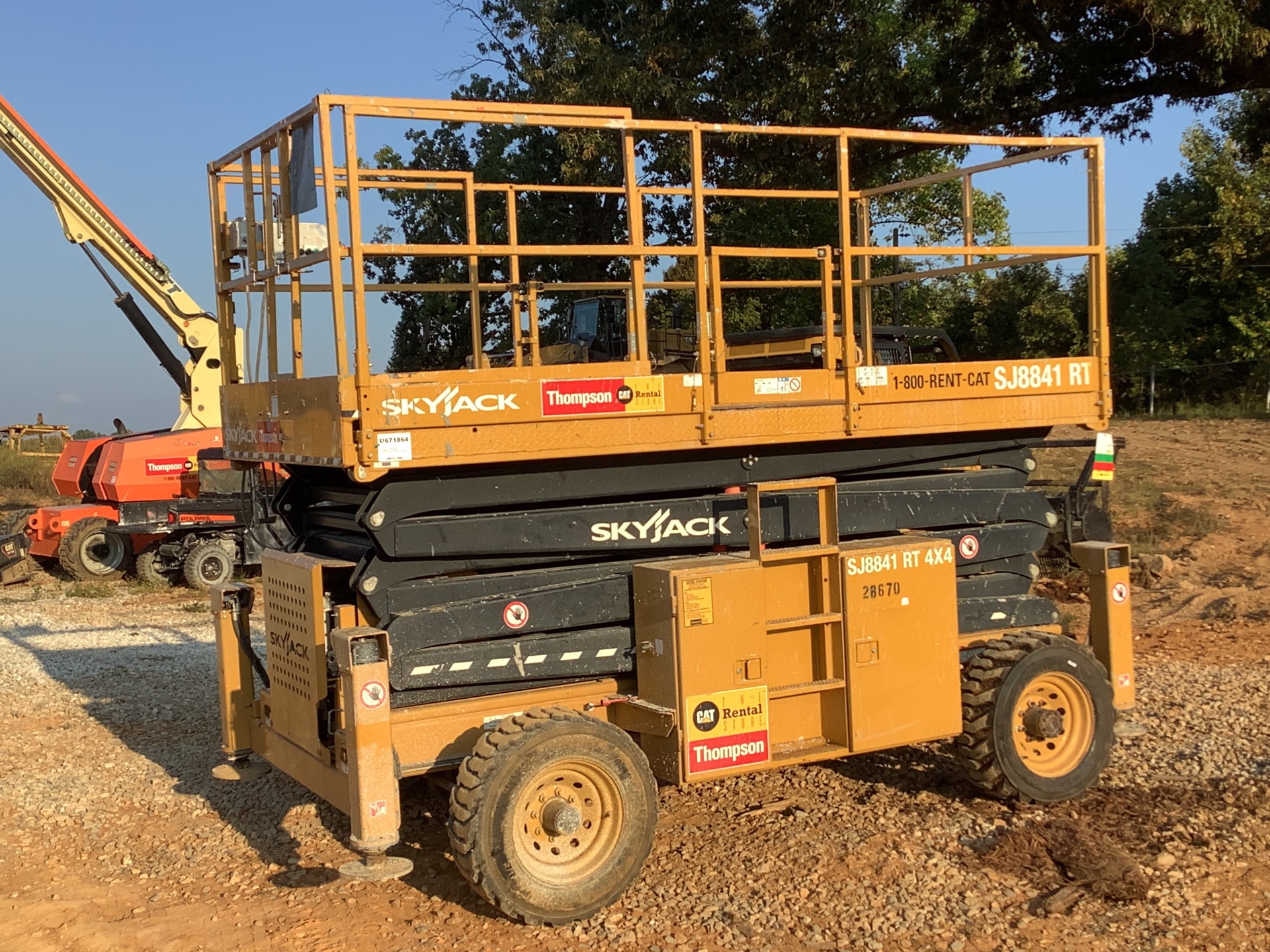 2018 Skyjack SJ8841 RT Dual Fuel 4x4 Scissor Lift