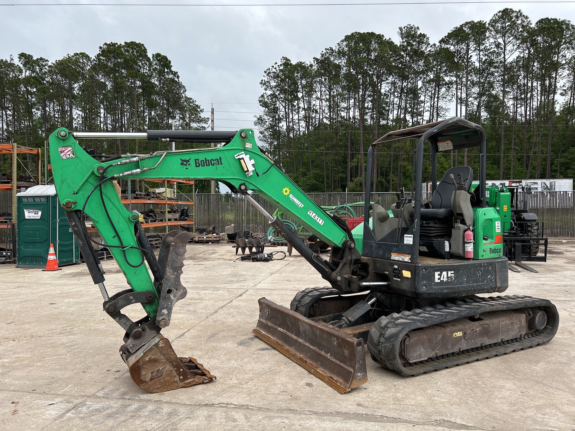 2016 Bobcat E45 Mini Excavator