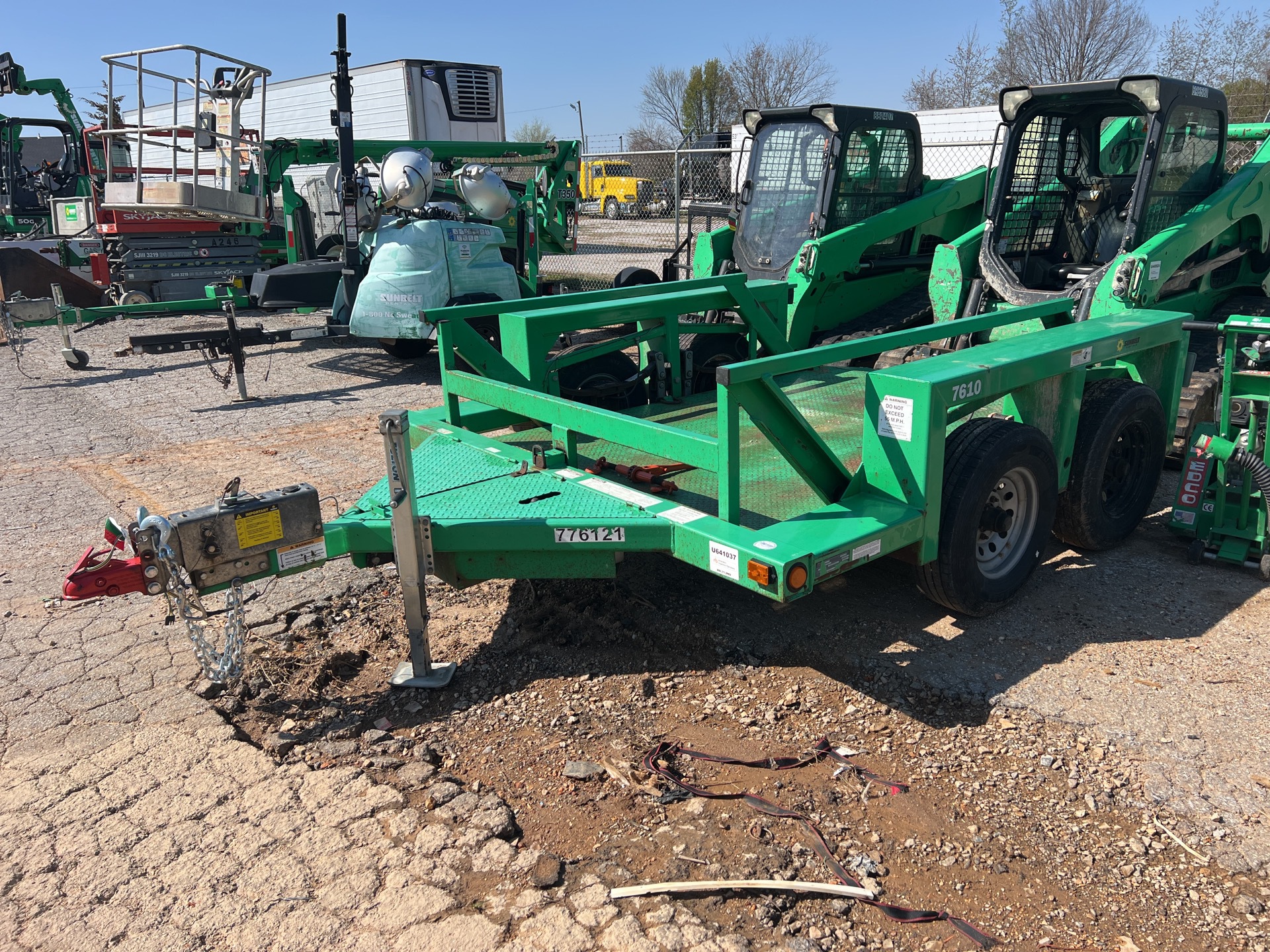 2015 JLG 7610 16 ft T/A Ground Load Trailer