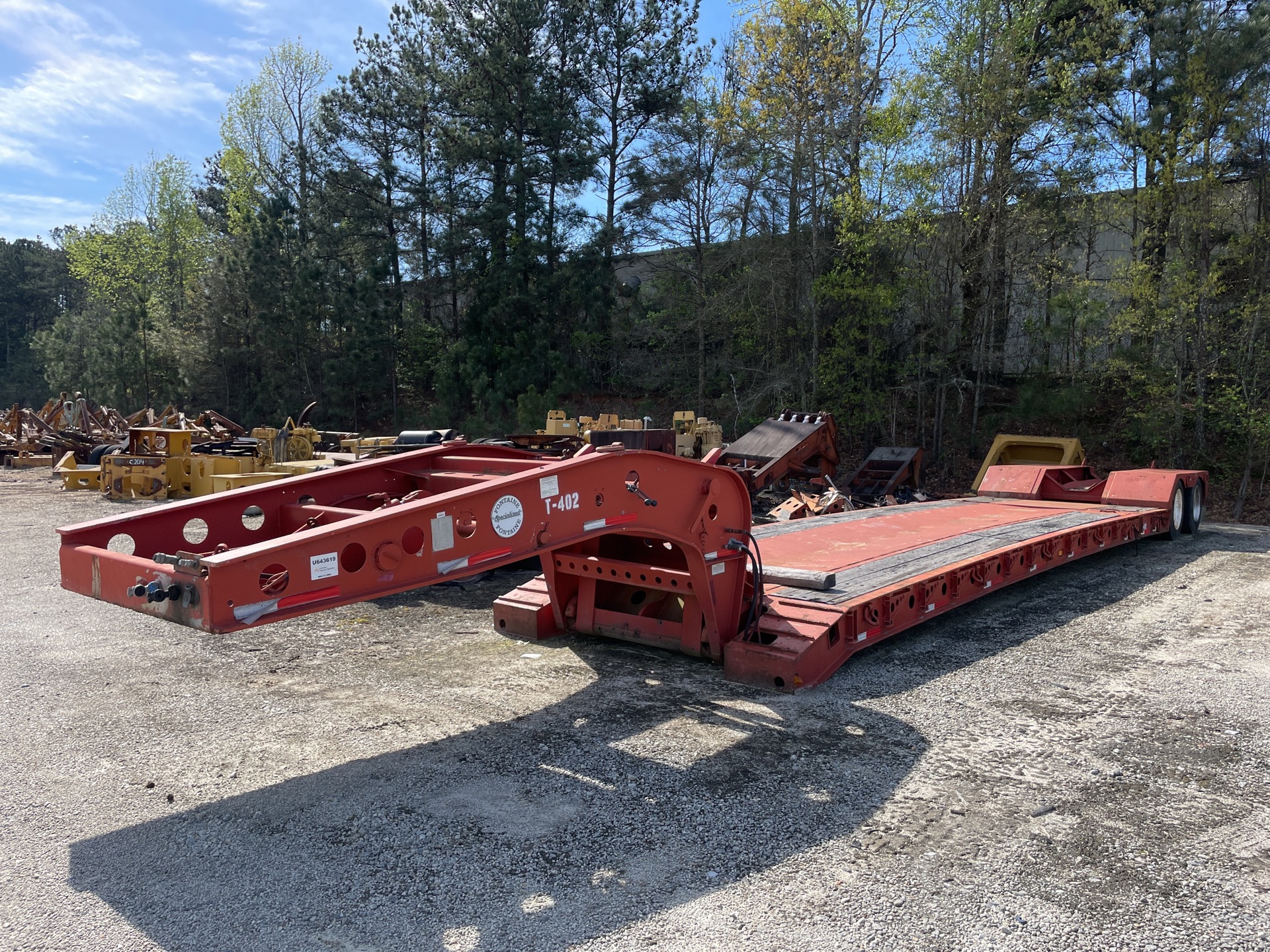 1998 Fontaine Specialized 353NGB XT1C 35 ton T/A Removable Gooseneck Lowboy Trailer