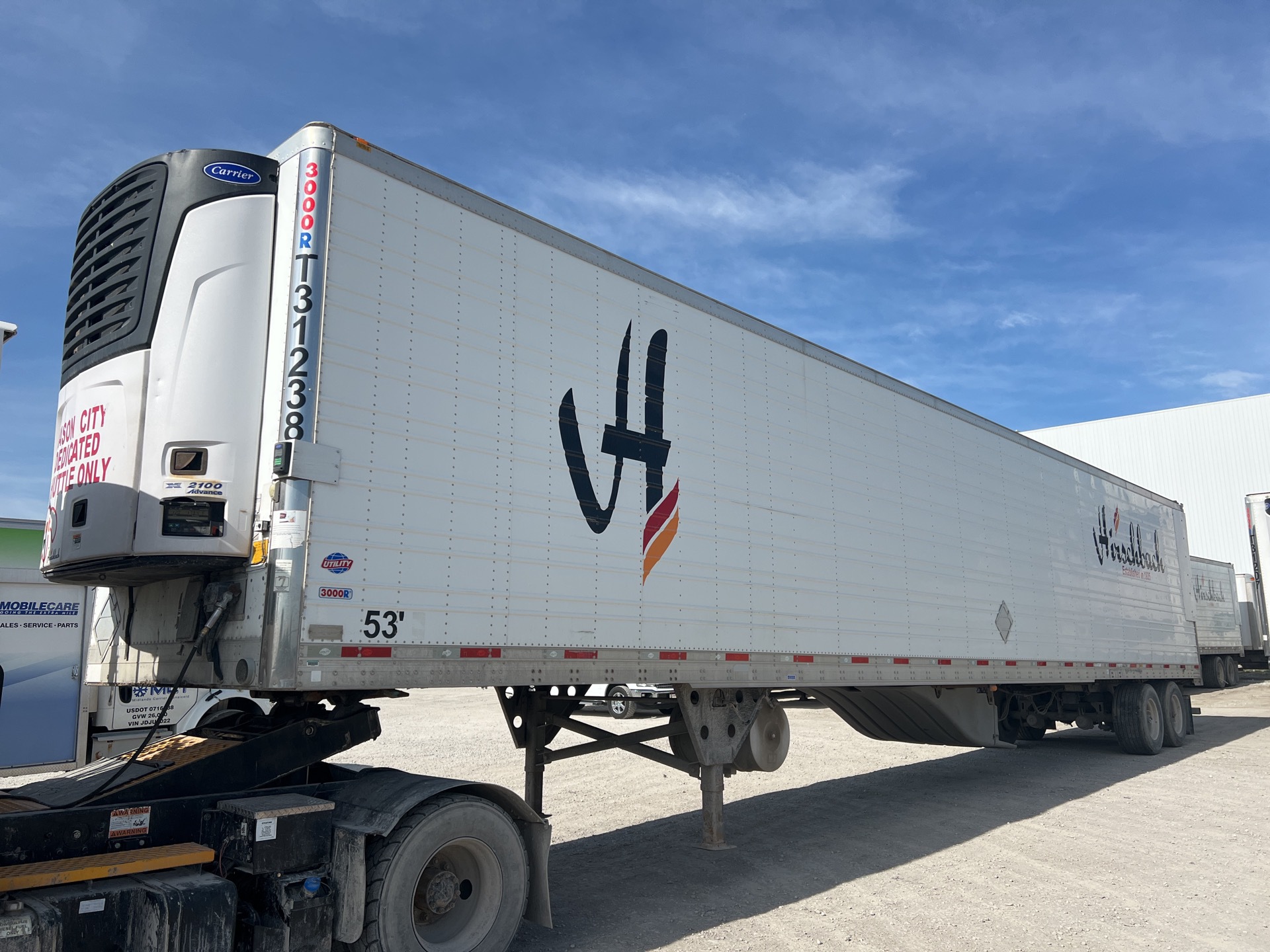 2013 Utility VS2RA 53 ft x 102 in T/A Refrigerated Trailer