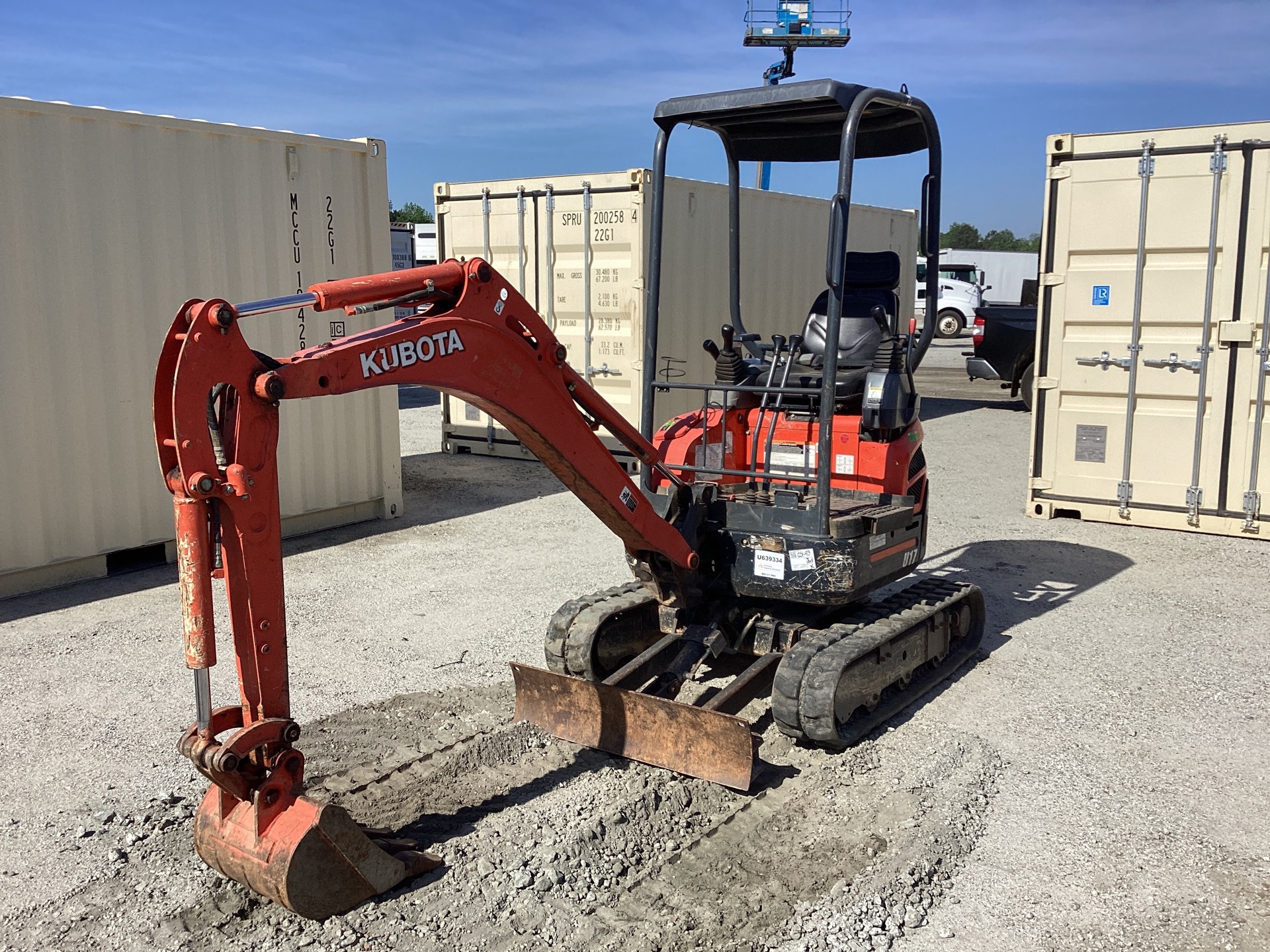 2018 Kubota U17 Mini Excavator