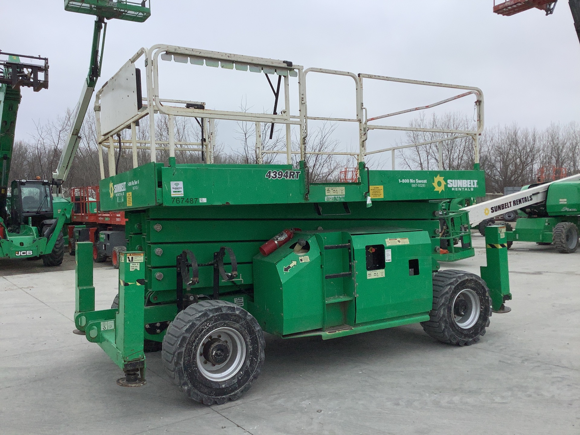 2015 JLG 4394 RT Dual Fuel 4x4 Scissor Lift