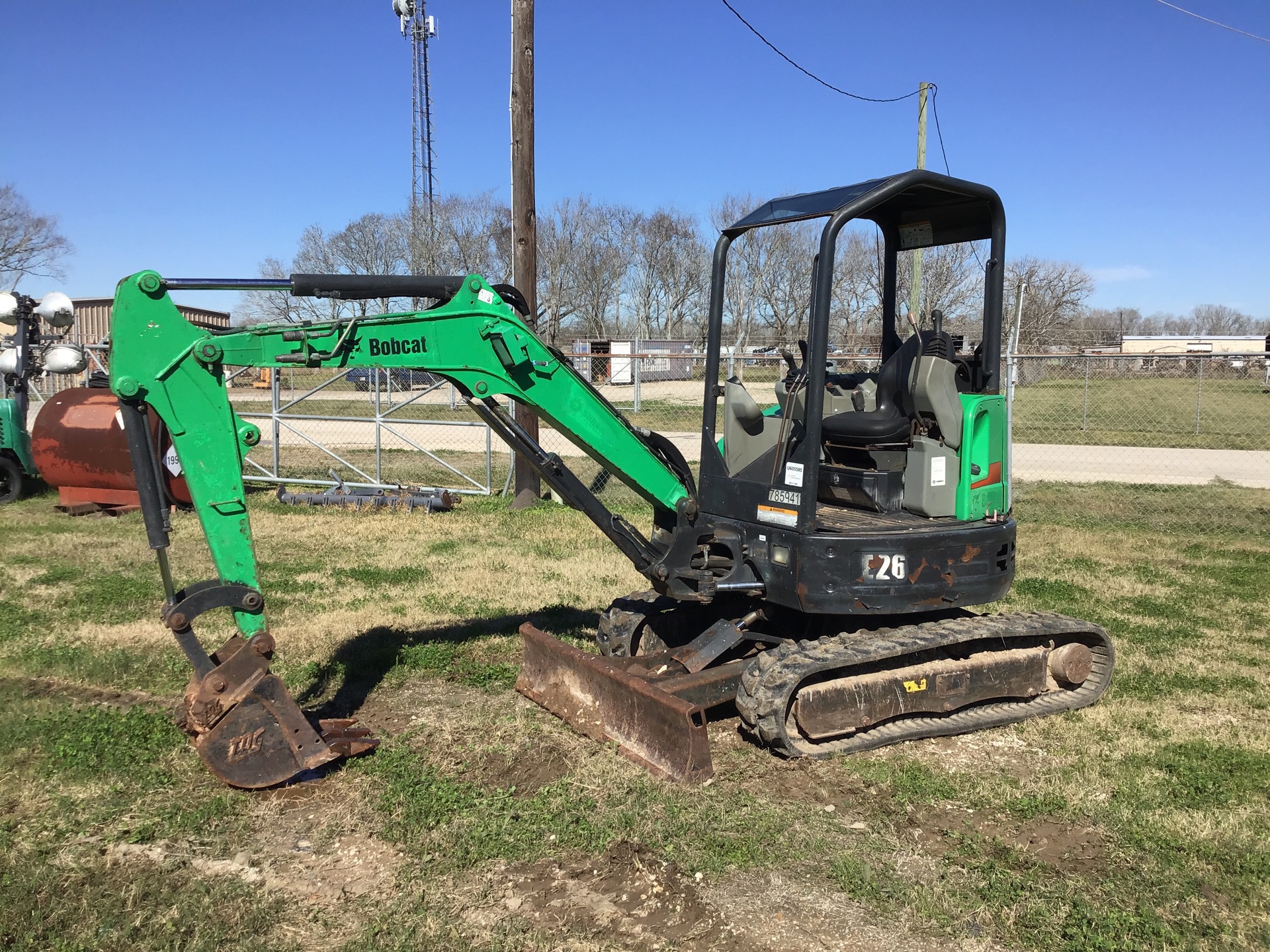 2015 Bobcat E26 Mini Excavator