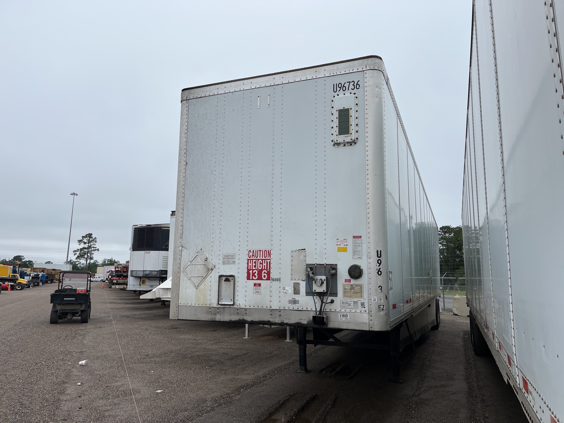 2012 Wabash DVCVHPC 53 ft x 102 in T/A Van Trailer