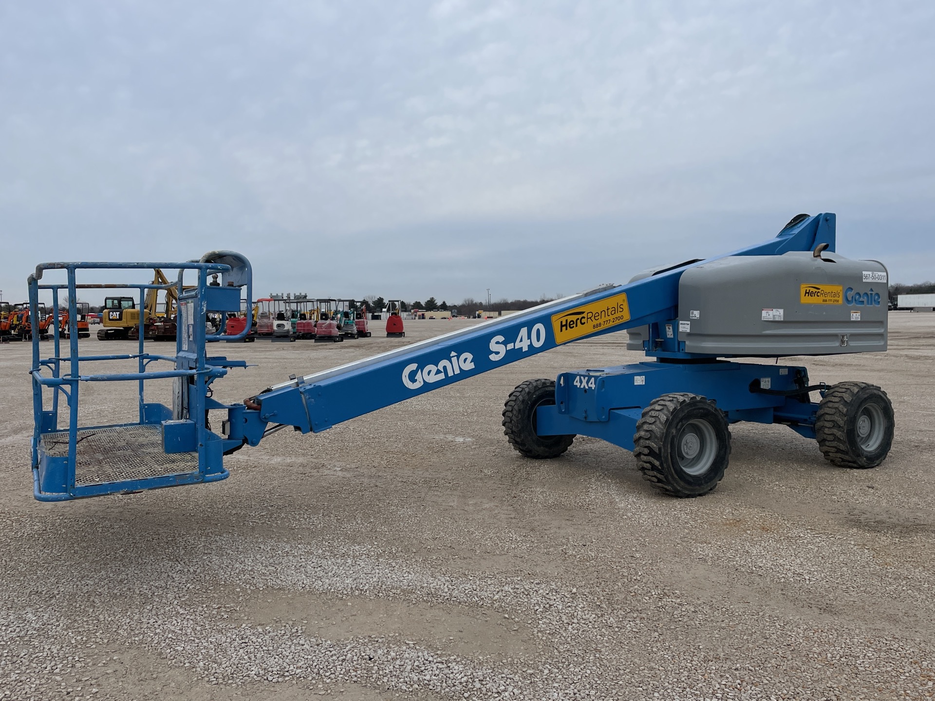 2014 Genie S-40 4WD Diesel Telescopic Boom Lift