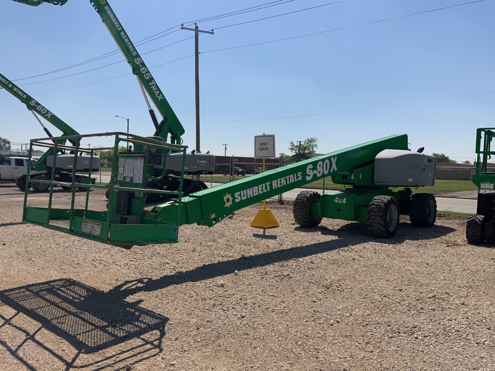 2014 Genie S-80X 4WD Diesel Telescopic Boom Lift