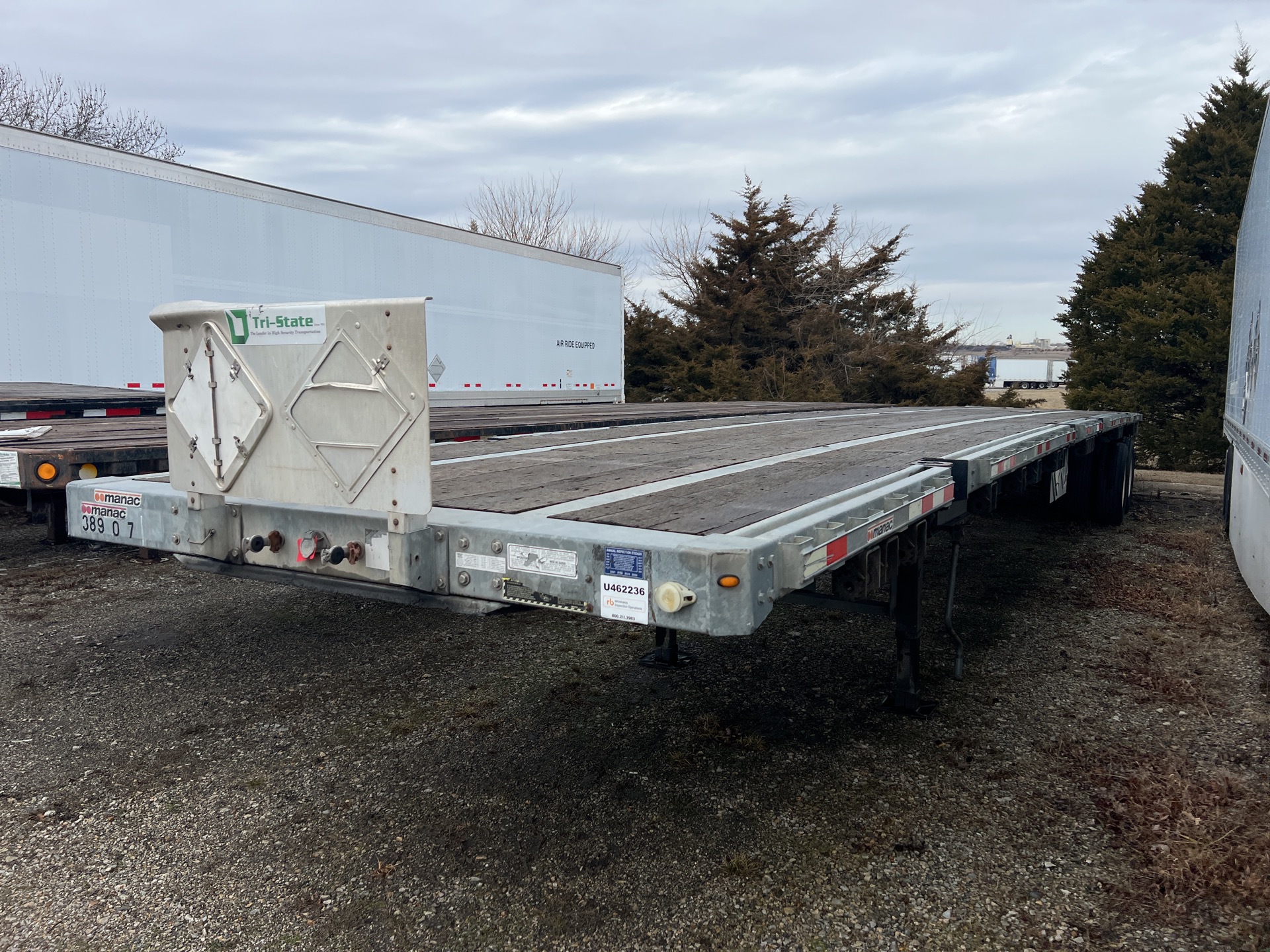 2012 Manac 48 ft T/A Flatbed Trailer