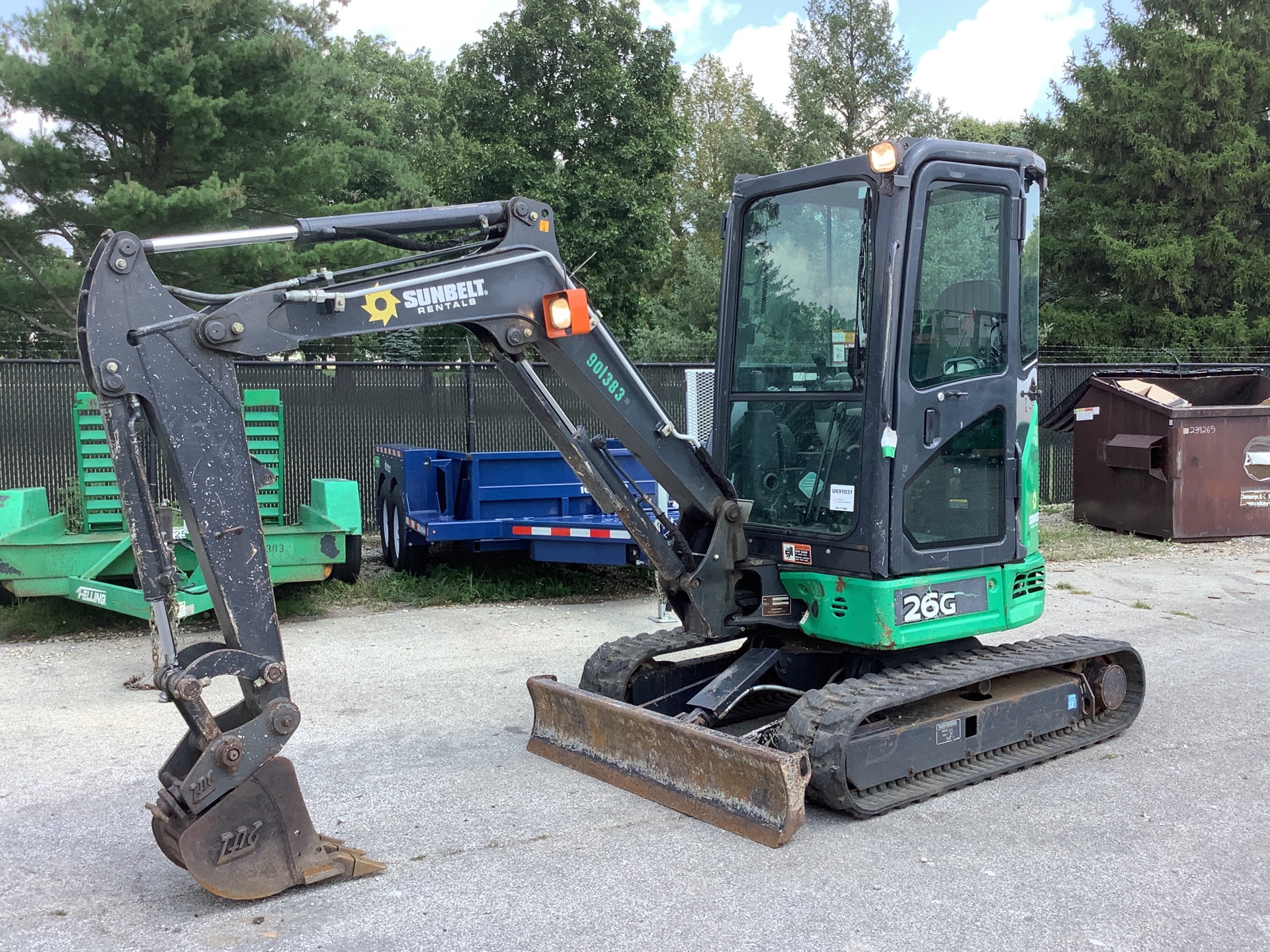 2016 John Deere 26G Mini Excavator