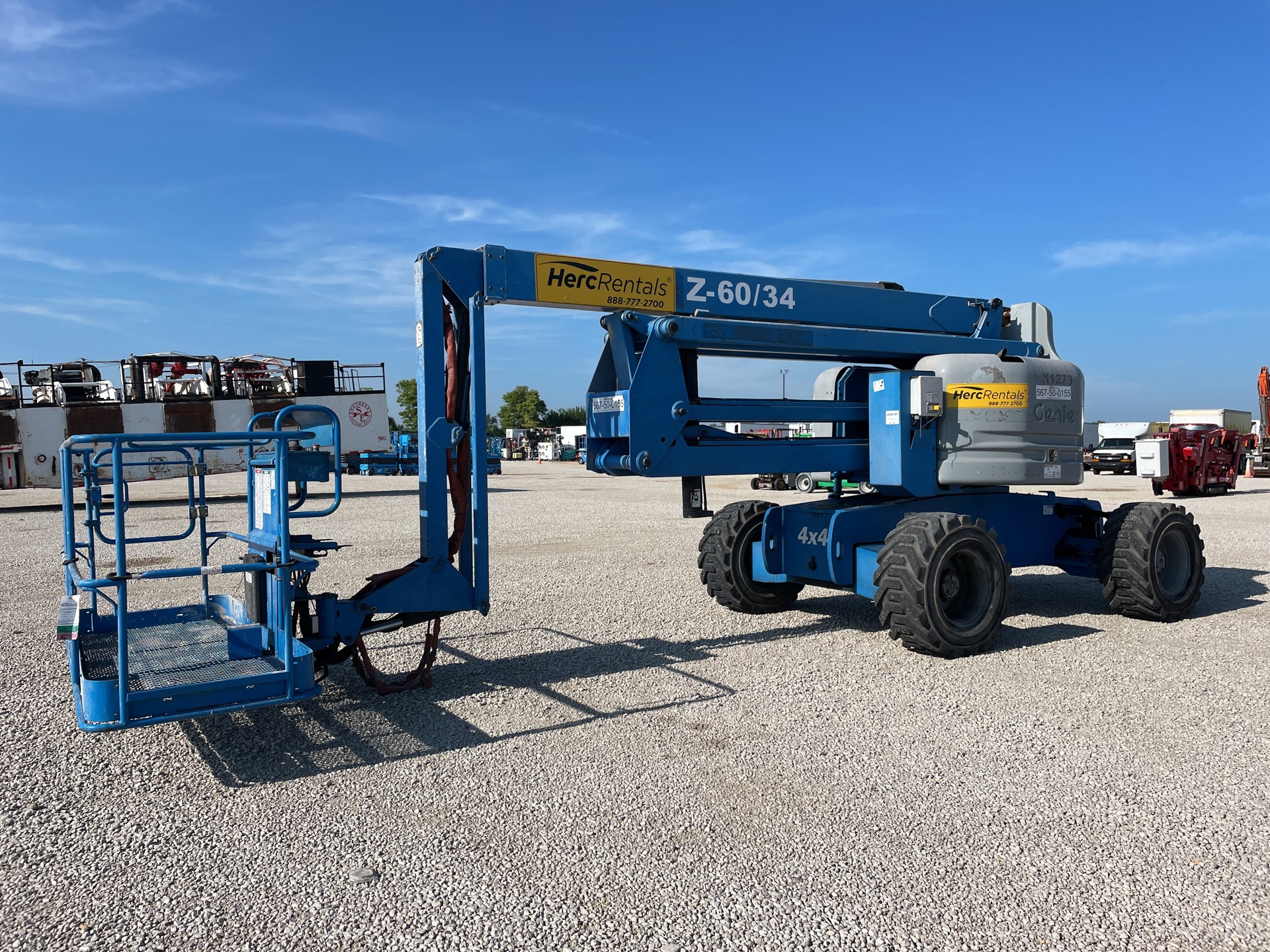 2007 Genie Z-60/34 4WD Diesel Articulating Boom Lift