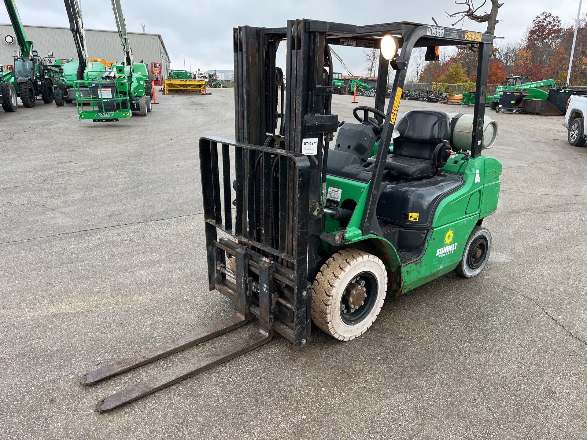 2012 Mitsubishi FG25N 4550 lb Cushion Tire Forklift