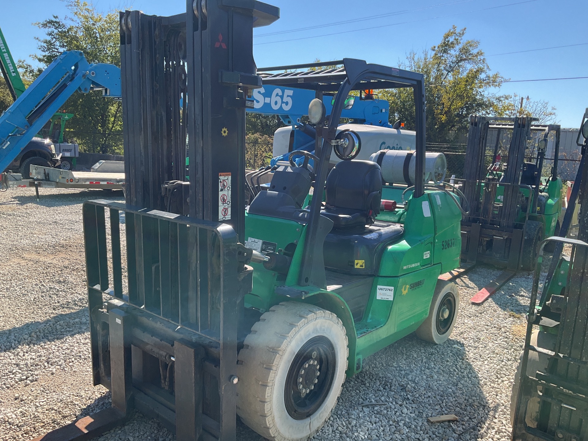 2013 Mitsubishi FG50CN 9450 lb Pneumatic Tire Forklift