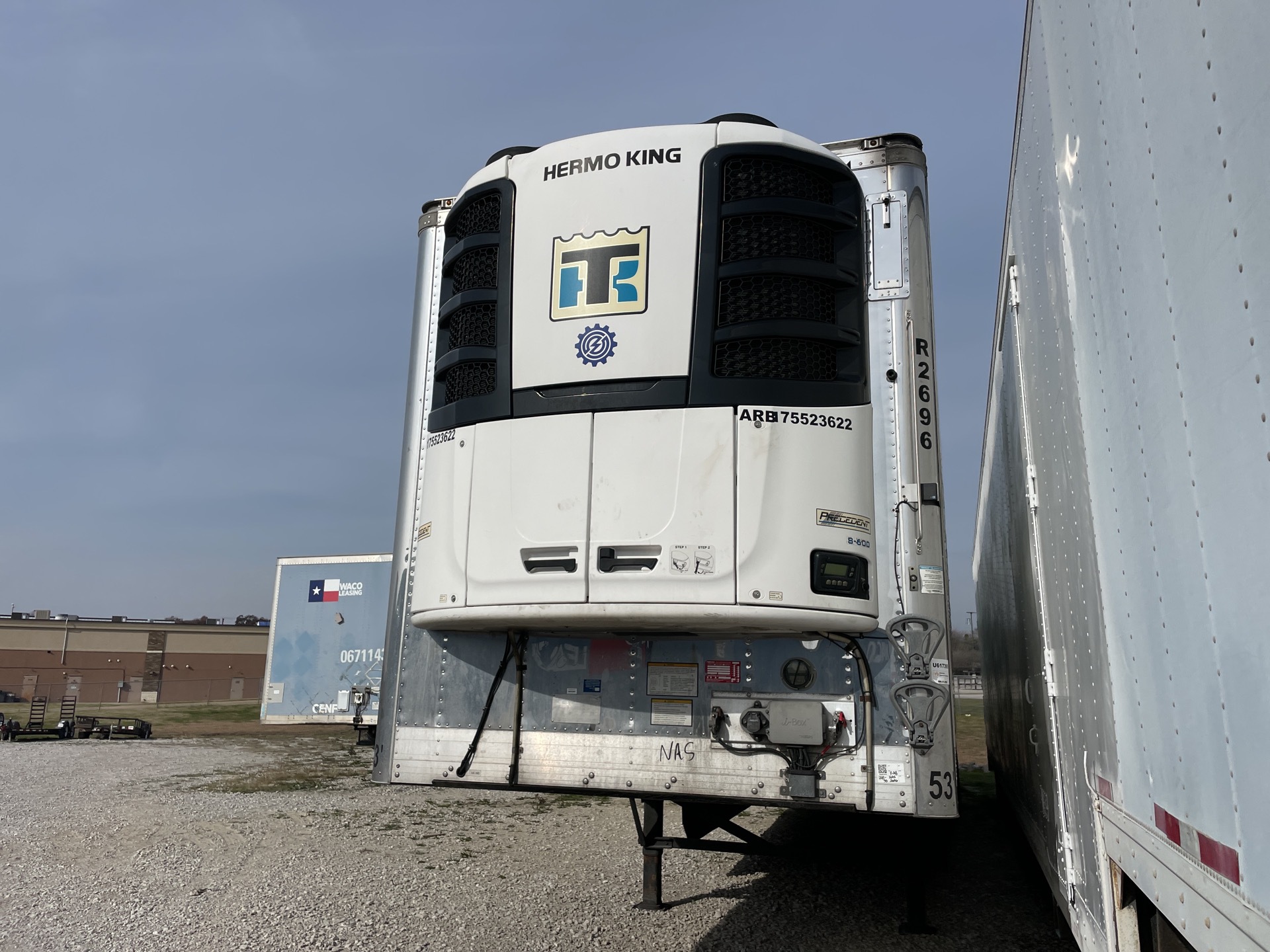 2018 Vanguard 1RBR5305 53 ft x 102 in T/A Refrigerated Trailer