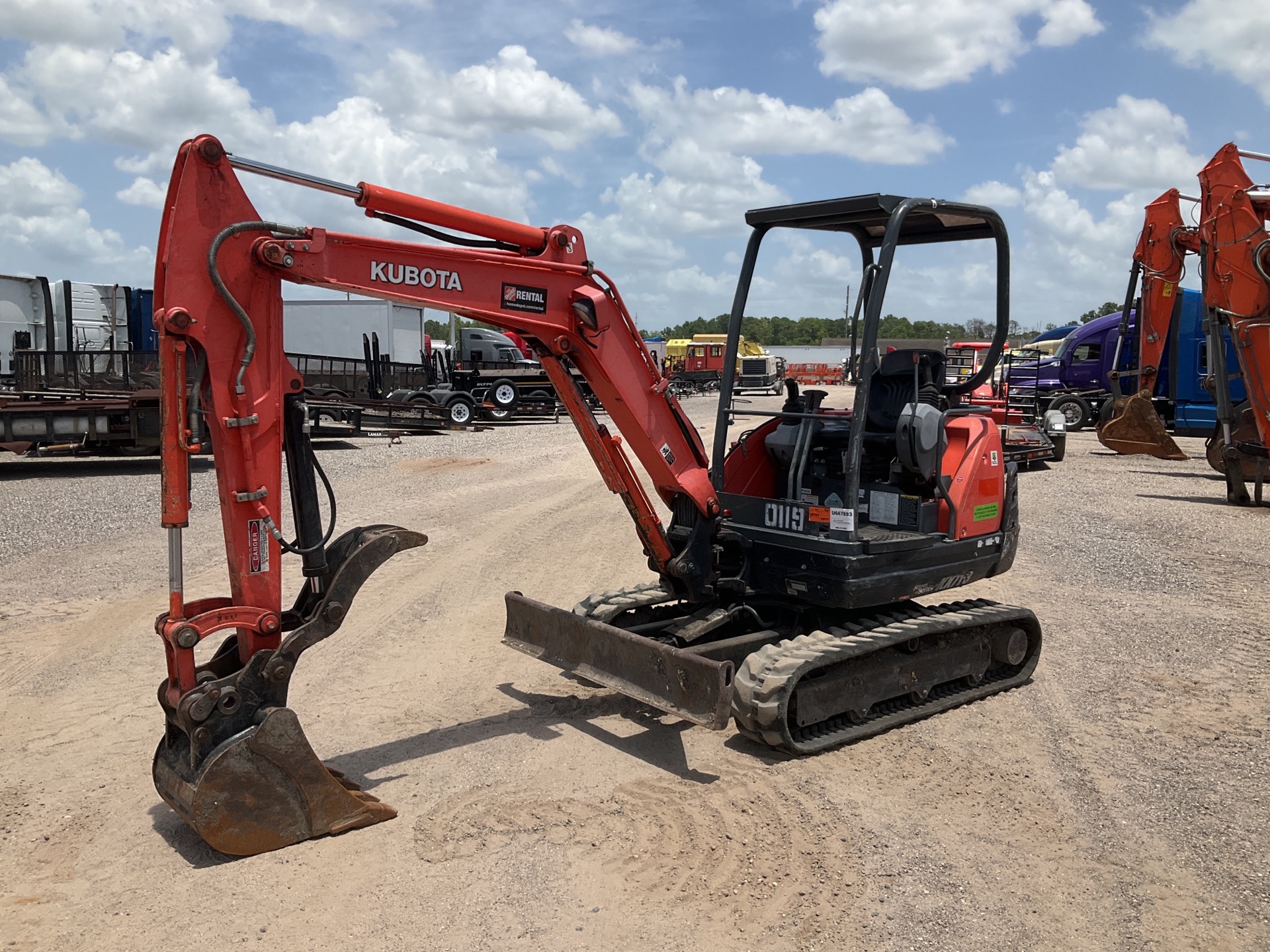 2017 Kubota KX71-3S Mini Excavator