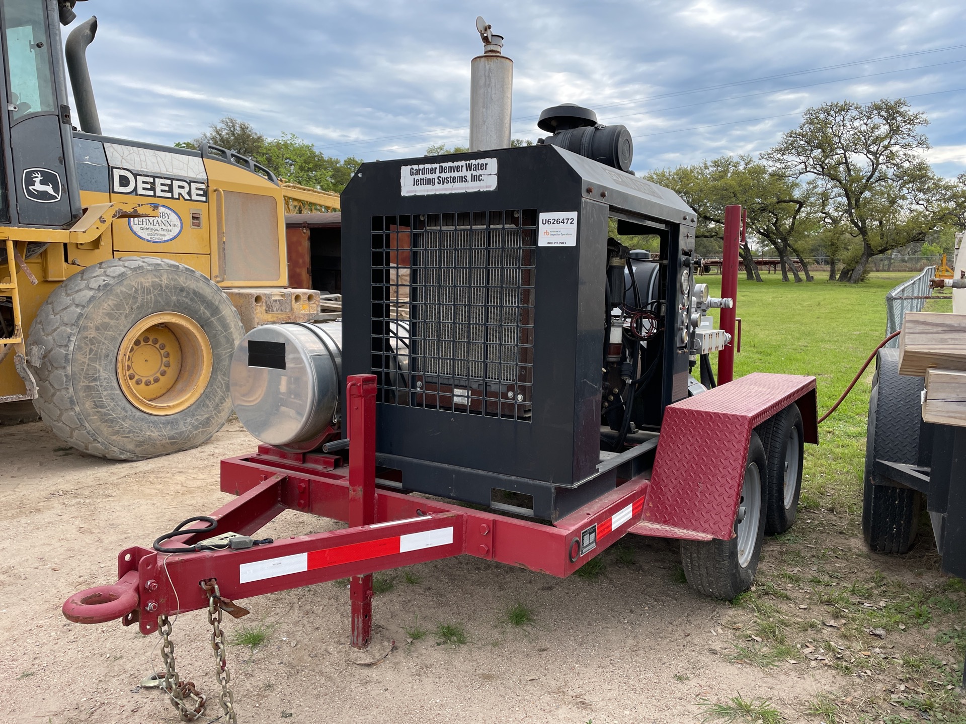 2014 Gardner-Denver SP111HP3 Trailer-Mounted Pressure Pump Trailer